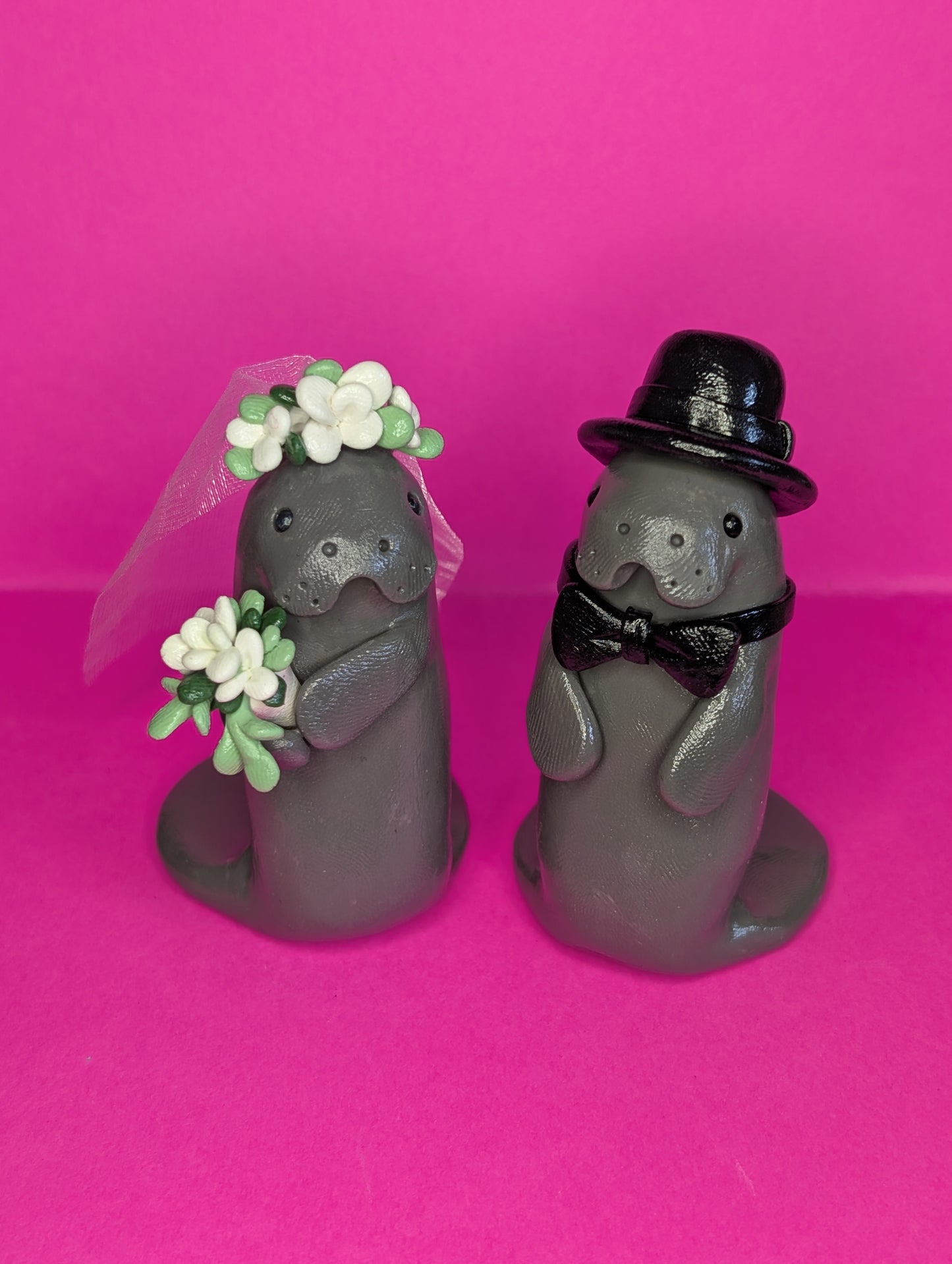 Manatee Wedding Cake Toppers