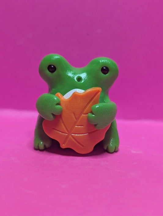 Frog with Leaf